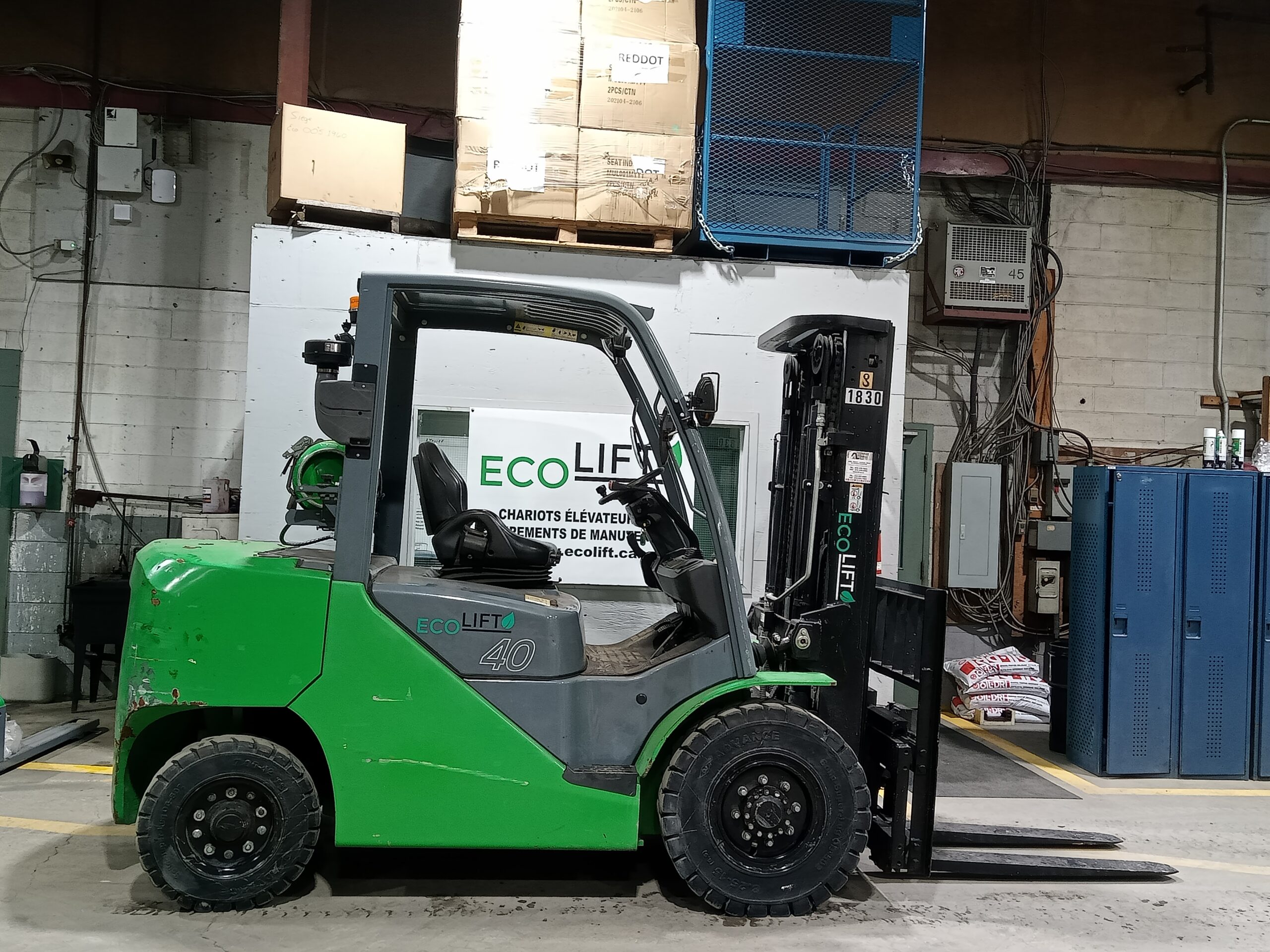 Chariot élévateur ECOLIFT 2FG40 usagé 8000lb (unité 1830)